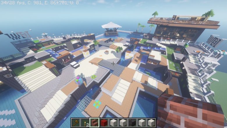 【画像】マイクラで「ホテルニューオートロ」作ってみたの再現度が高すぎる件！