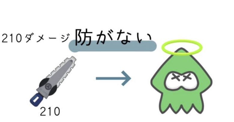 イカロールの耐久値はどれぐらい？！検証勢が図を使って見える化してくれた画像がわかりやすい！