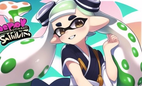 【画像】話題のAIにイカちゃんのイラスト描いてもらった結果