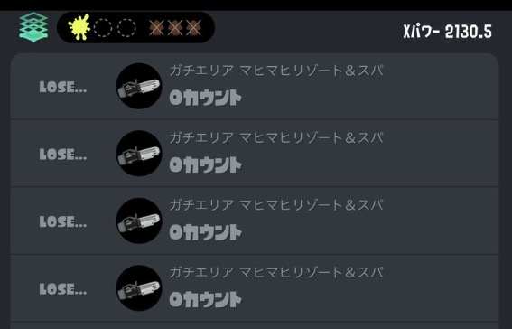 スプラトゥーンで一日かけてあげたパワーが一時間で溶けた