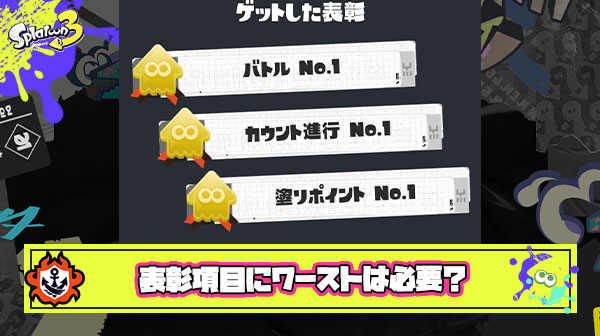 表彰システムに「潜伏時間No.1 」「ルール関与しないNo.1」みたいなワースト項目も追加するべき