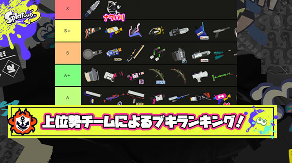 【必見！】今ノリにノってる上位勢チームによる「シズルシーズン最新版ブキランキング」爆誕