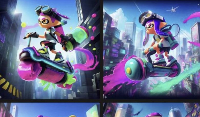 最新のAIにスプラトゥーンのイラスト描いてもらった結果