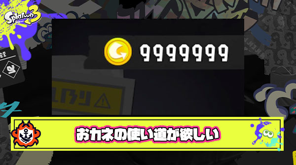 せっかくカンストしたのにおカネの使い道がほぼ無くてツラい