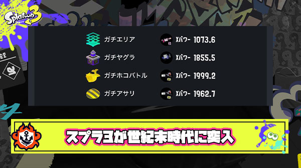 【悲報】スプラトゥーン3さん、利敵が世界を制覇する世紀末時代に突入