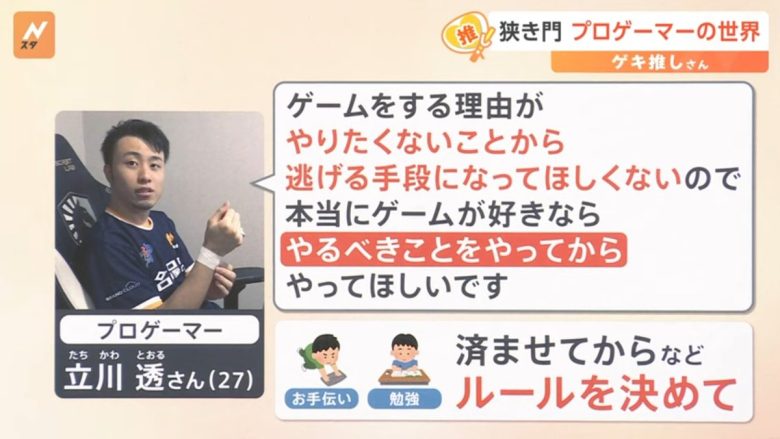 【悲報】プロゲーマー「ゲームをする理由が”やりたくないことから逃げる手段”になってほしくない」