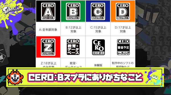 もしsplatoonがCERO:Bだったら