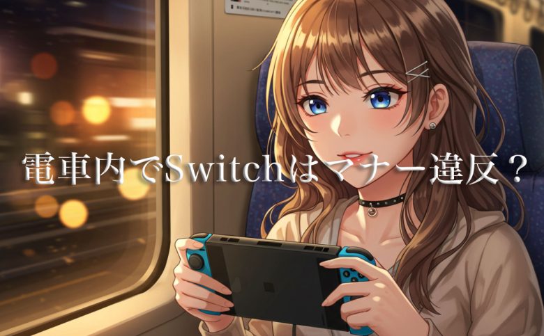 電車でSwitchを遊ぶのはマナー違反 ← これ