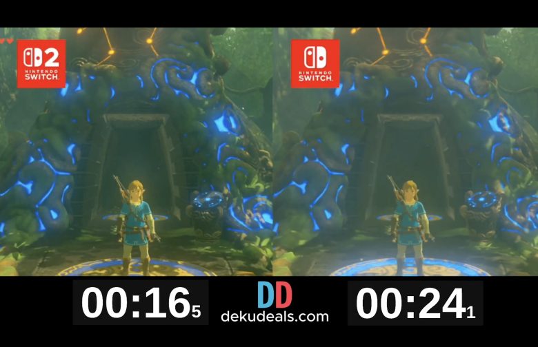 【超朗報】Switch2さん、ゼルダのロード時間が8秒改善され爆速確定
